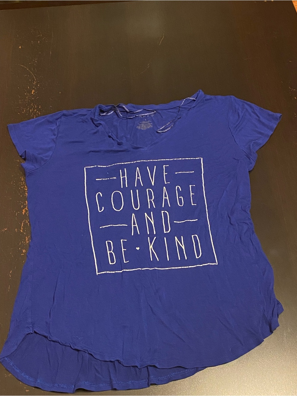 Apt. 9 Royal Blue 'Have Courage and Be Kind' Graphic Tee